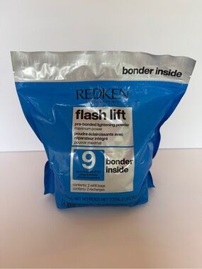 Redken Flash Lift Pre-Bonded Lightening Powder - Blue & Silver Packaging